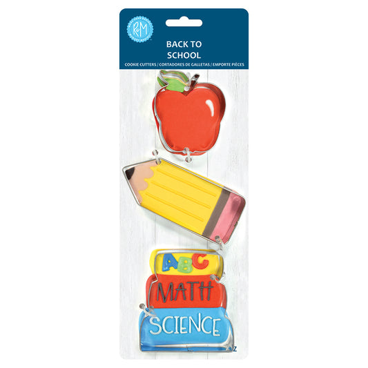Back To School Cookie Cutter Set 3pc