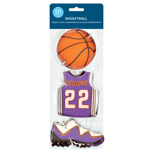 Basketball 3pc Cookie Cutter