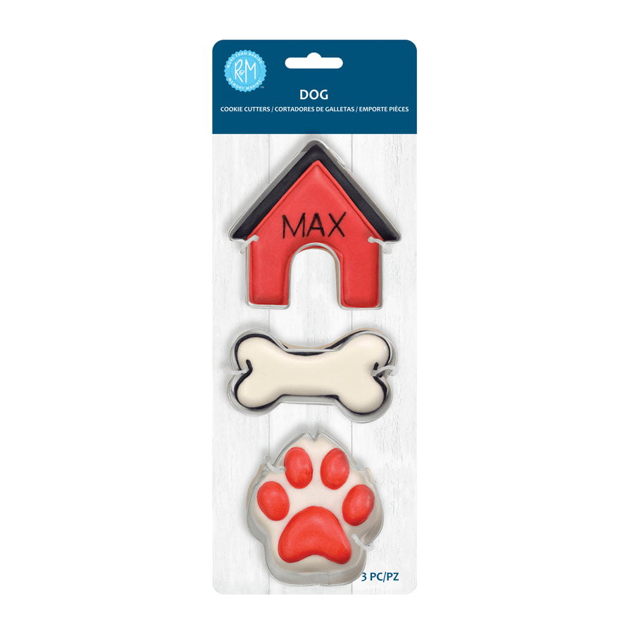 Dog 3pc Cookie Cutter Set