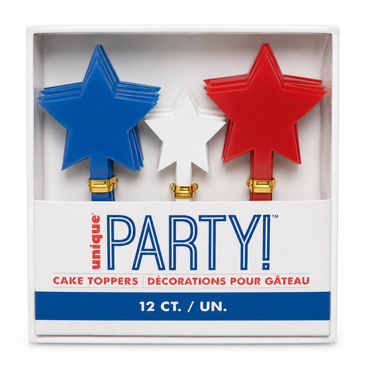 Patriotic Cupcake Toppers 12pk