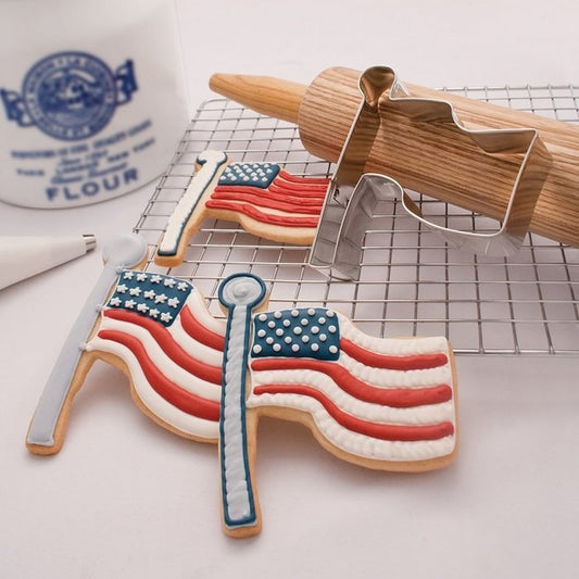 Waving Flag Cookie Cutter