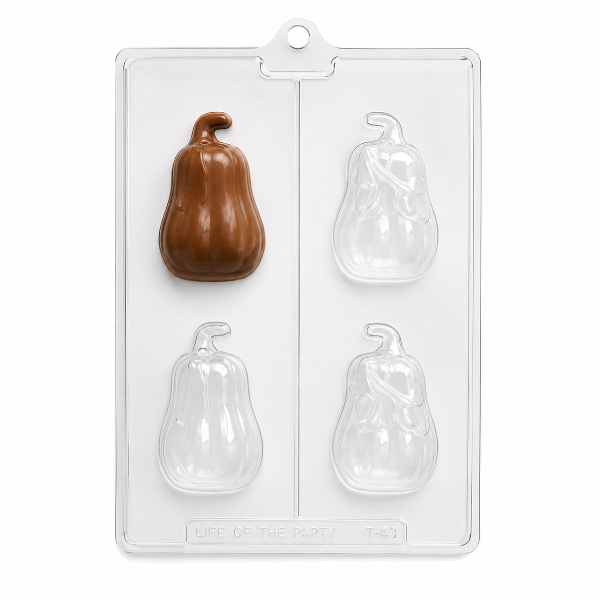 3D Pumpkin Chocolate Candy Mold – 4 Cavity