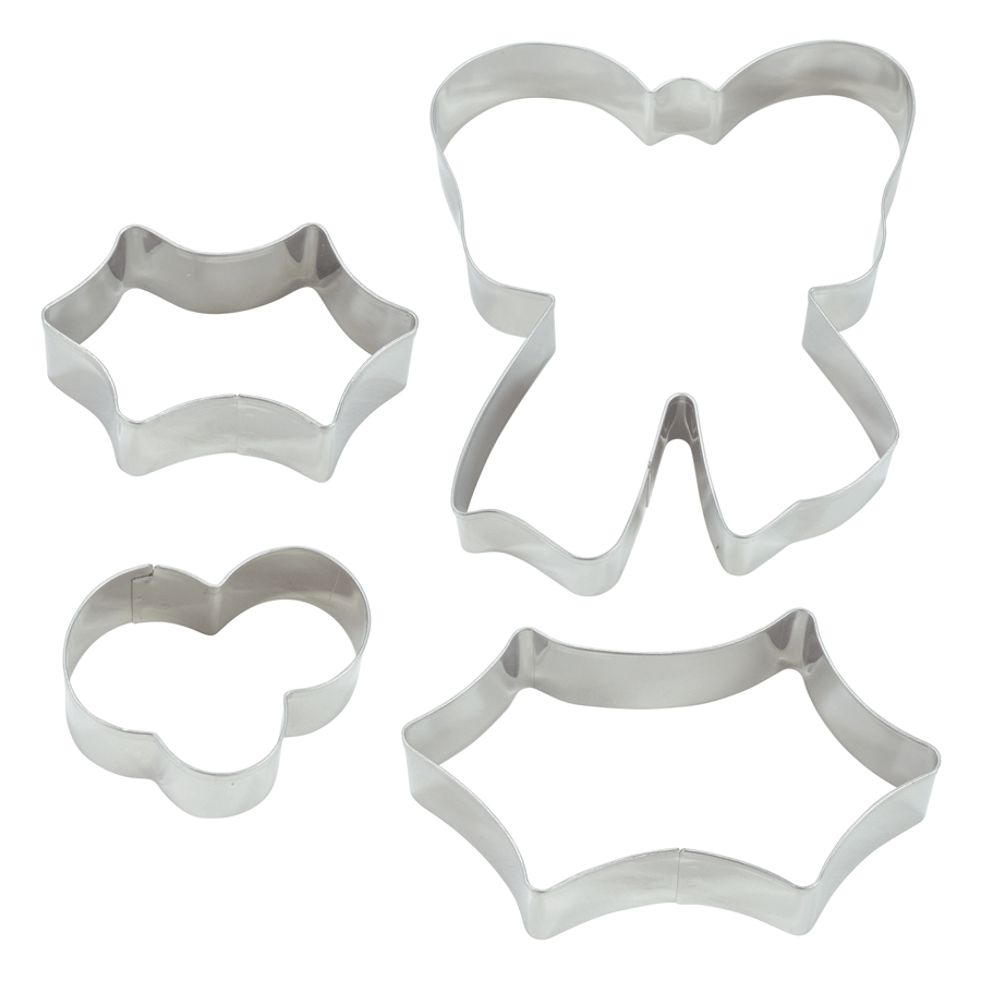Wreath Centerpiece 4 PC Cookie Cutter Set