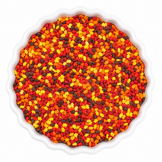 Mini Autumn Leaves Confetti Sprinkles 6 oz