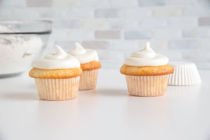 Fox Run Mini White Cupcake Liners, Set of 75, 1.75"