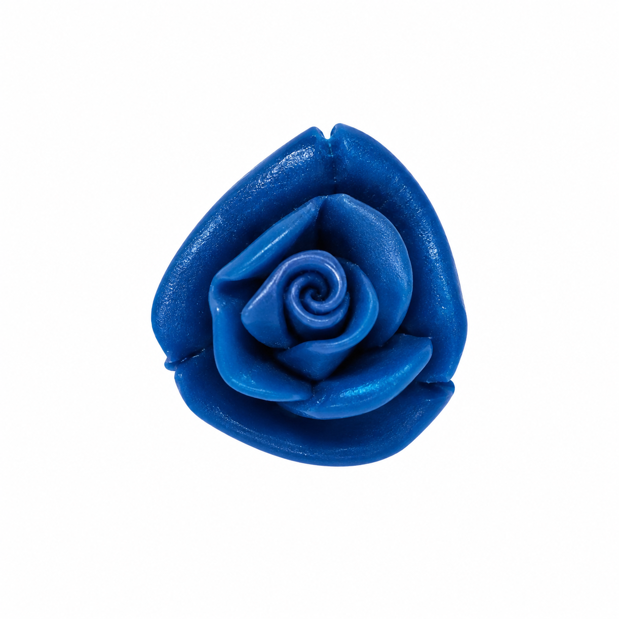 Royal Blue Mini Roses Icing Toppers 40 count