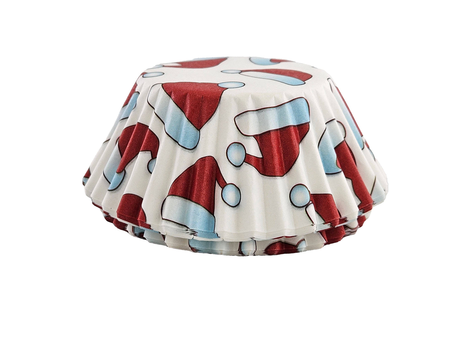 Fox Run Santa Hat Cupcake Liners, Set of 50