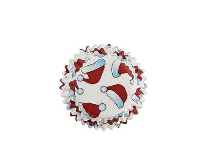 Fox Run Santa Hat Cupcake Liners, Set of 50