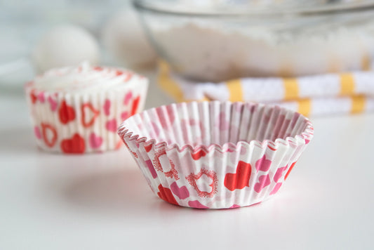 Pink & Red Hearts Baking Cups Set of 50