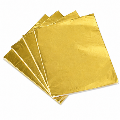 Gold Candy Wrappers 4x4 in – Chocolate Foils, 125 Count
