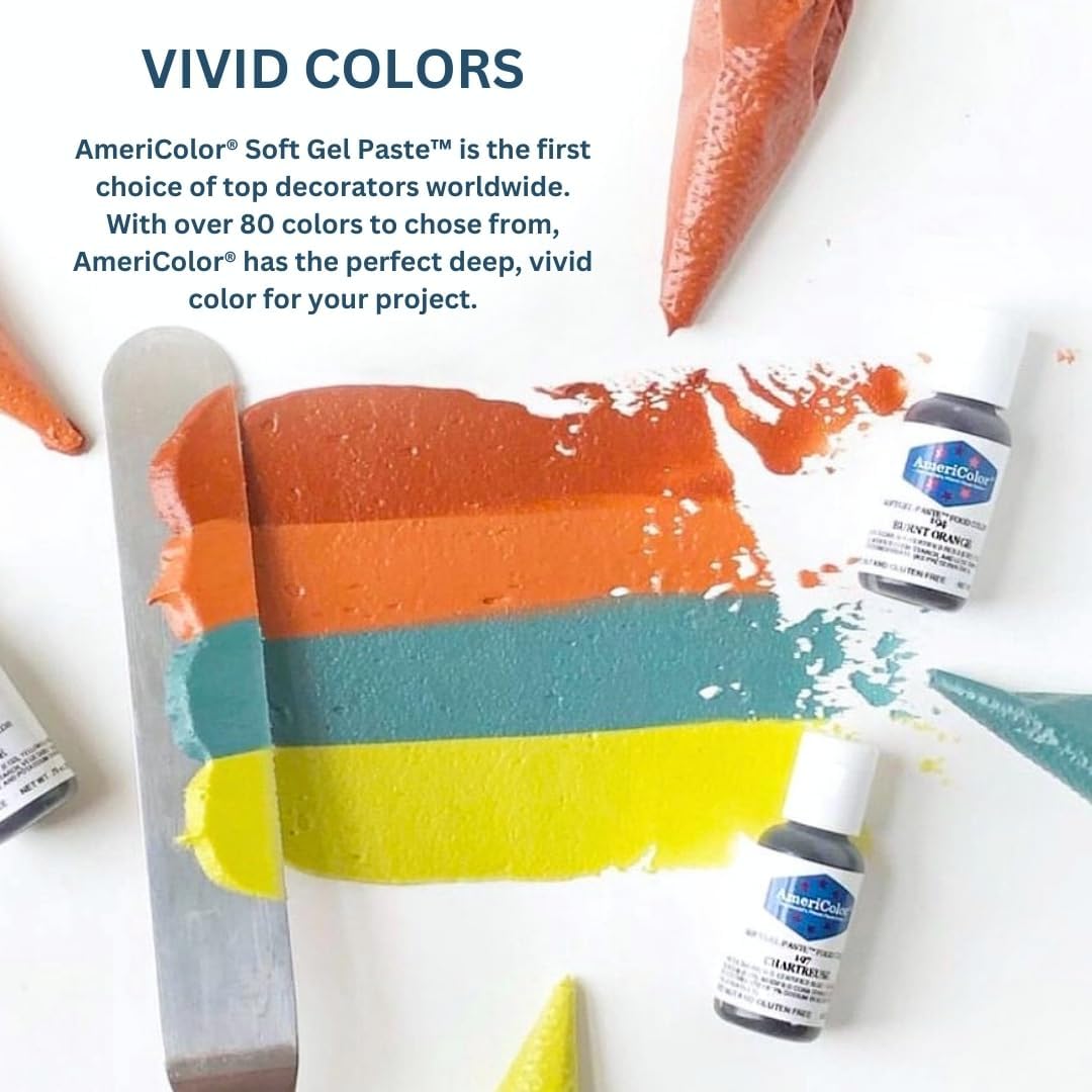Americolor Soft Gel Paste Food Coloring .75 Maroon