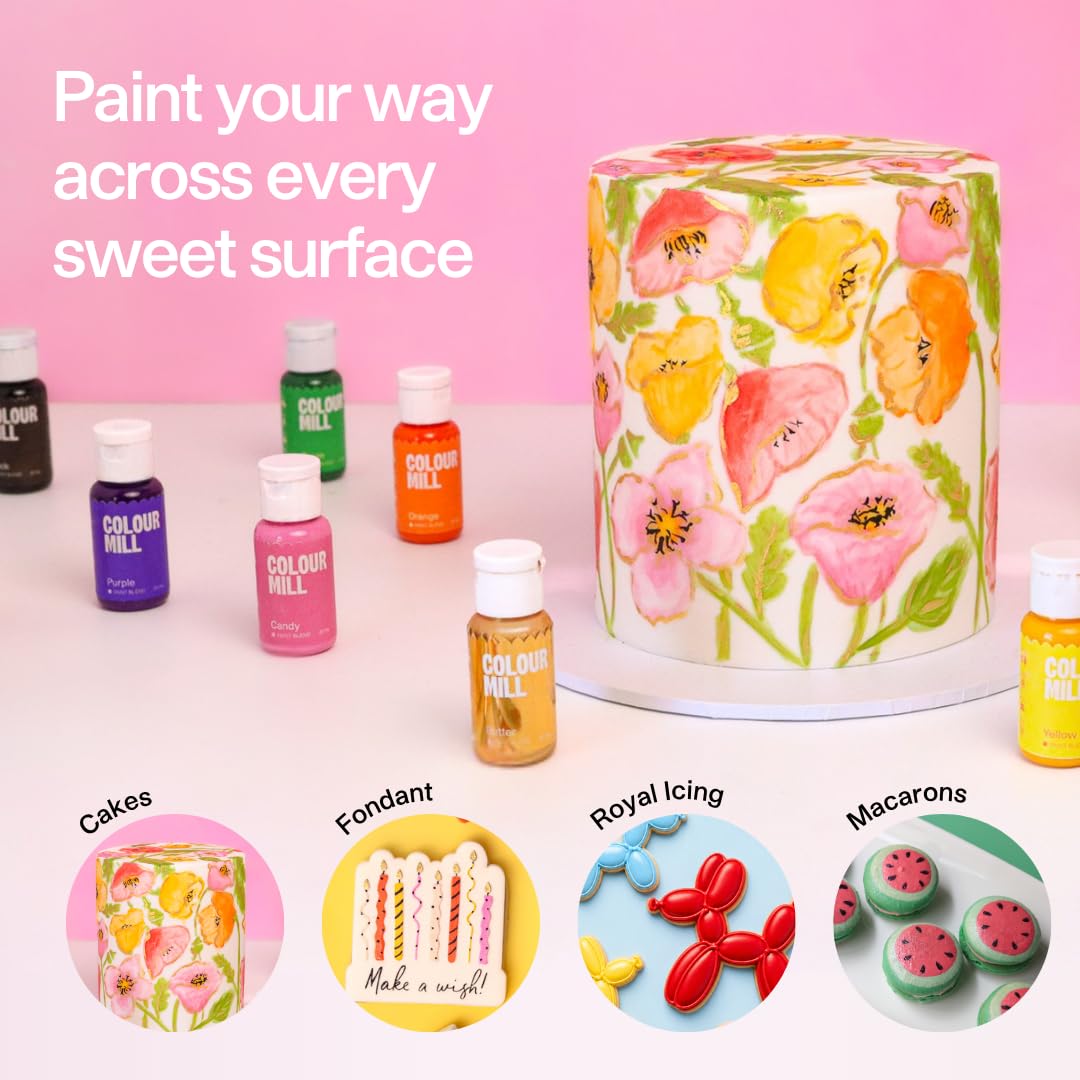 Colour Mill Edible Food Paint – Baby Pink (20mL)