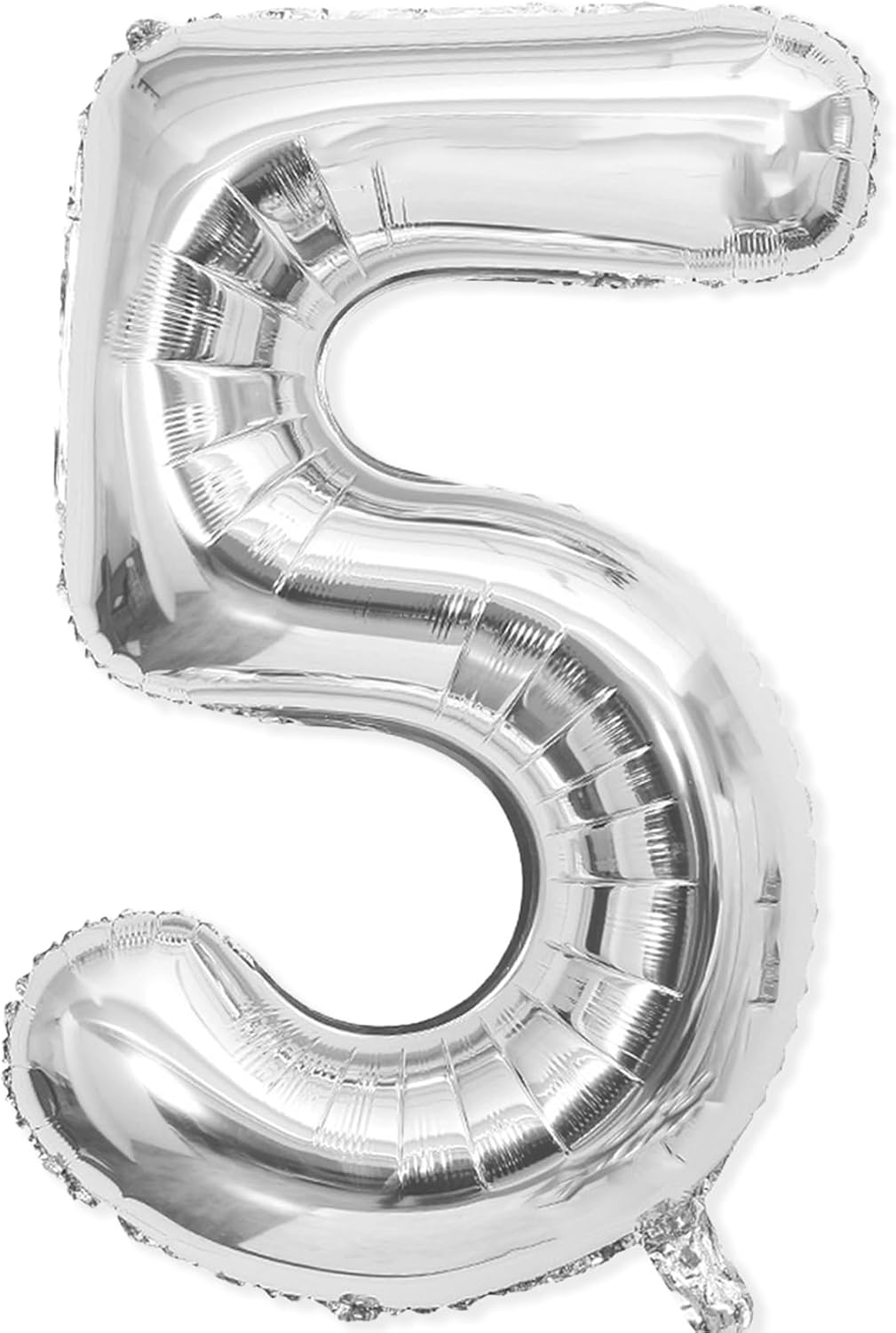 5in Silver Balloon Topper #5