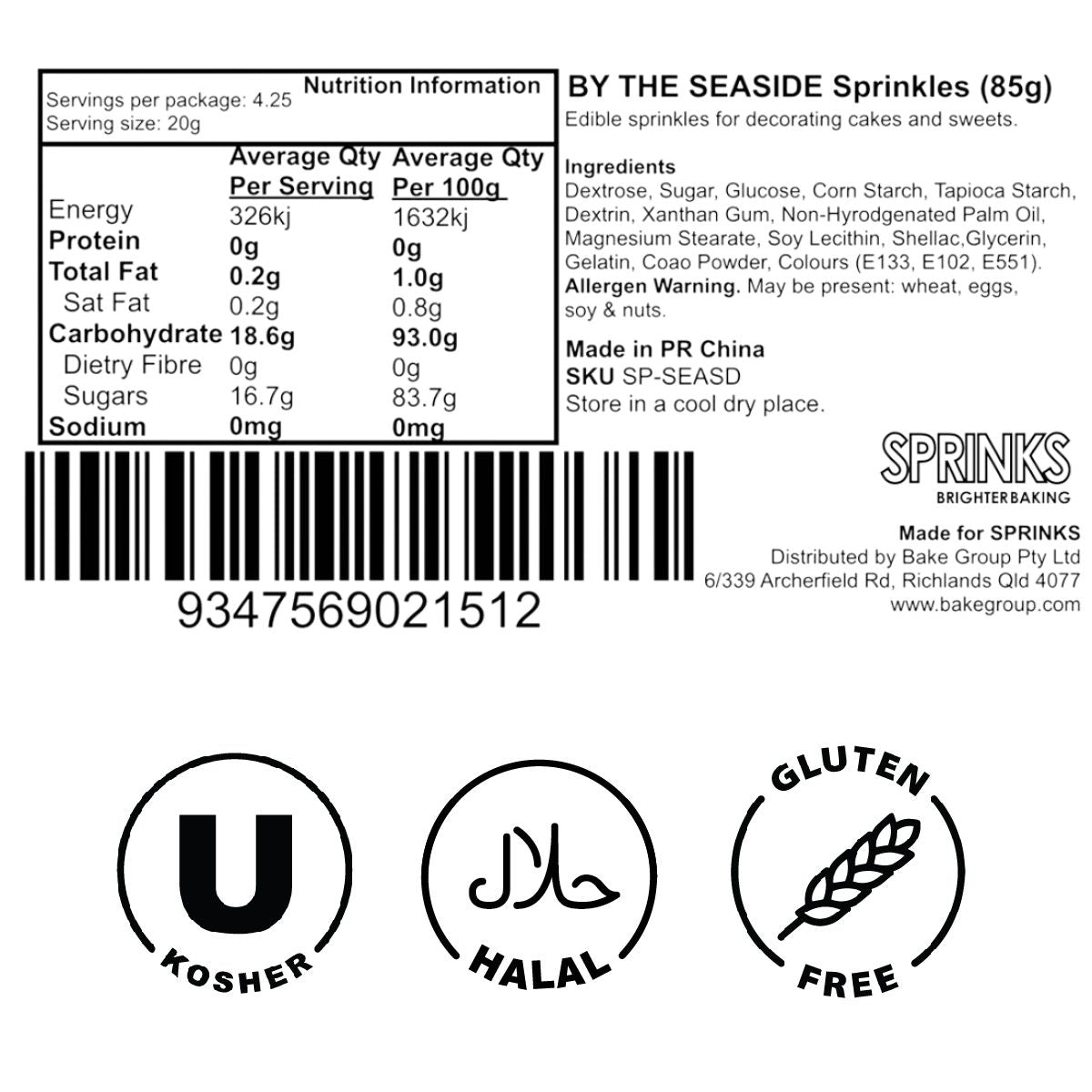 Sprinks By the Seaside Sprinkle Medley - 85g (3 oz)