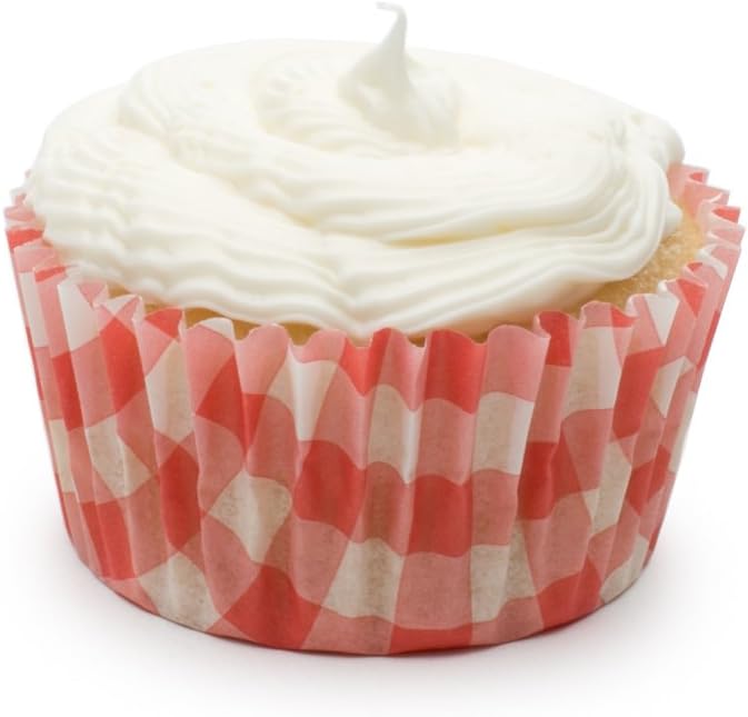 Fox Run Red Gingham Baking Liners 50 Count