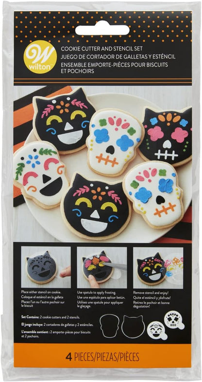 Cat & Skull Cookie Cutter Set