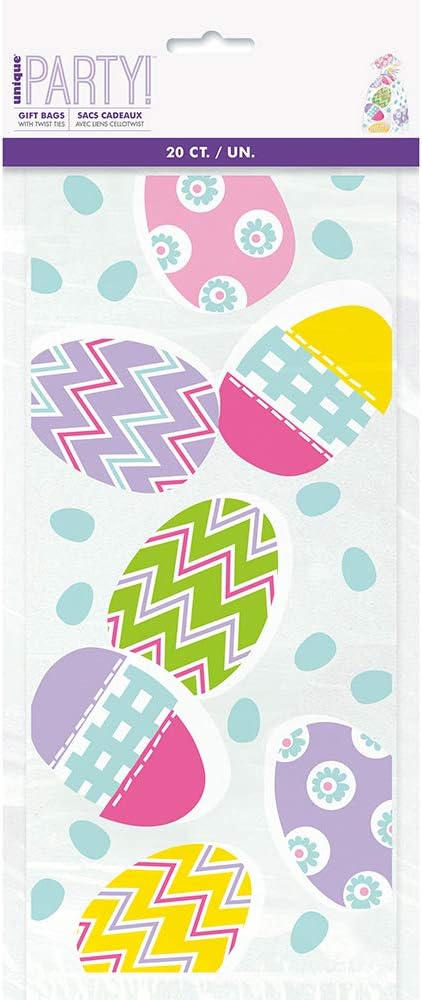 Lilac Easter Cellophane Bags  20ct