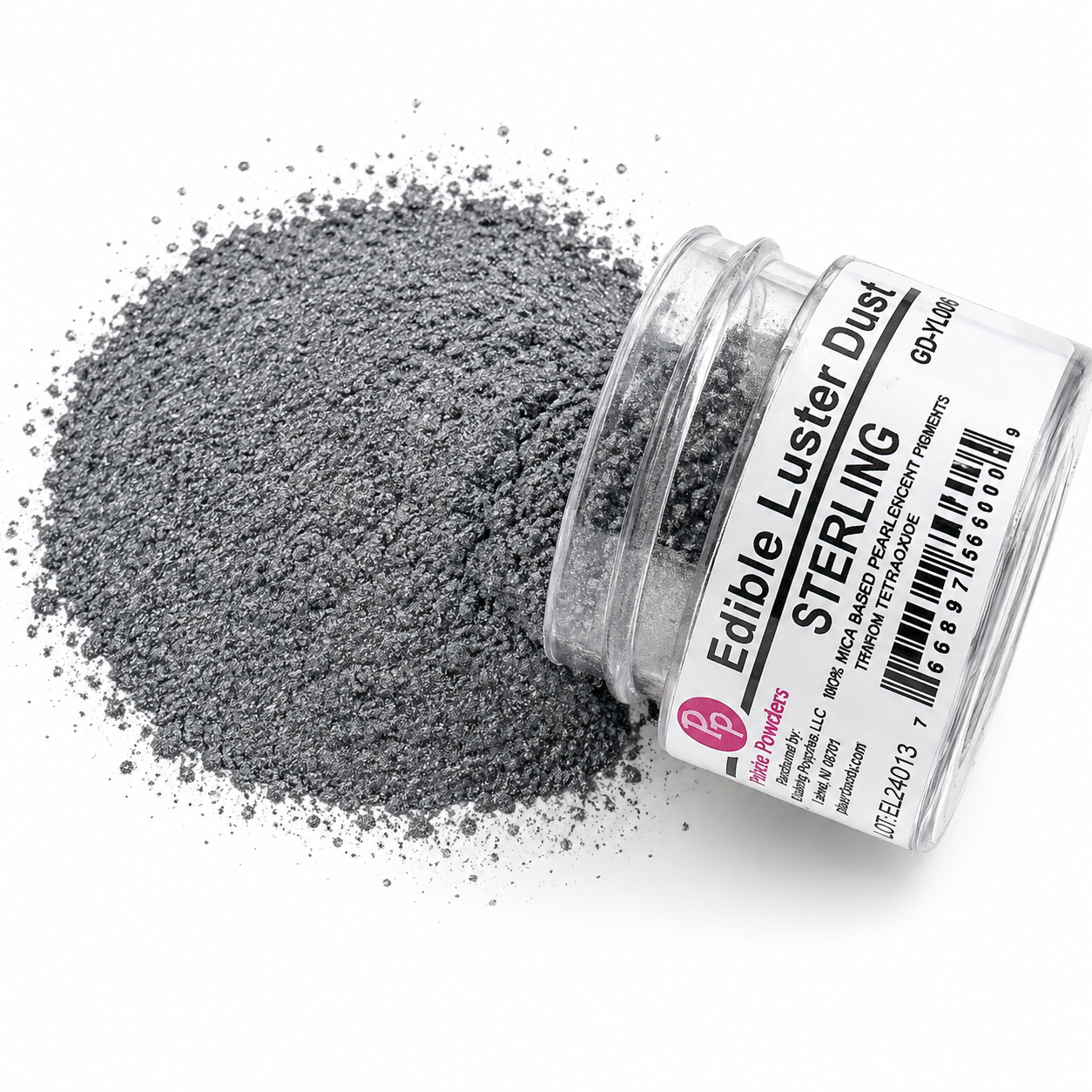 Edible Luster Dust Sterling .25 Oz