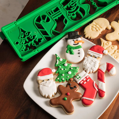 Santas Kitchen Press And Bake Cookie Cutter