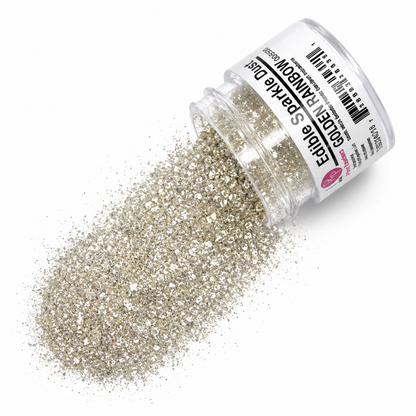 Edible Sparkle Glitter Golden Rainbow .25 Oz