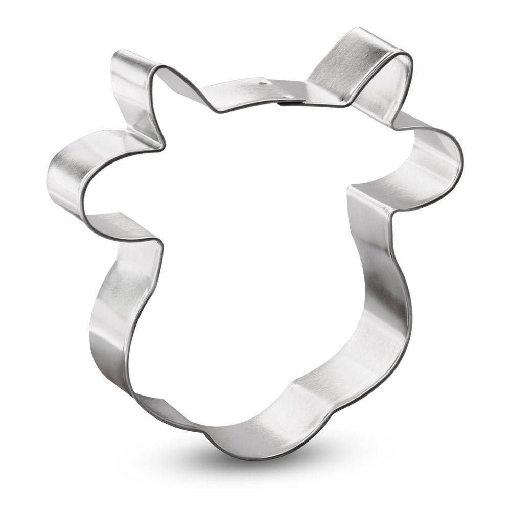 Cow Face Cookie Cutter 4.25 in