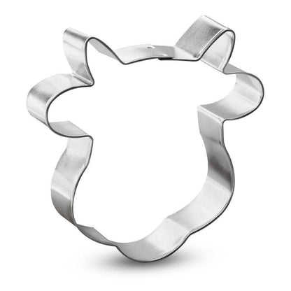 Cow Face Cookie Cutter 4.25 in