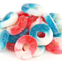 Freedom Rings Red White Blue Gummies  10 oz