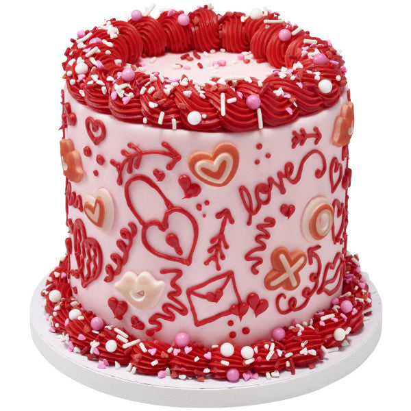 Edible Decoration Hugs And Kisses Assortment 12 Count