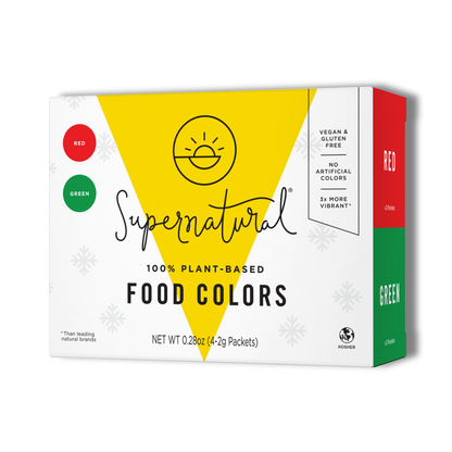 Supernatural Plant-Based Food Colors - Christmas Colors