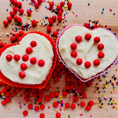 Bakelicious Silicone Cupcake Liners Heart, Set 12, 3"