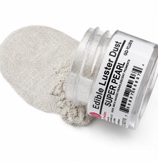 Edible Luster Dust Super Pearl .25 Oz