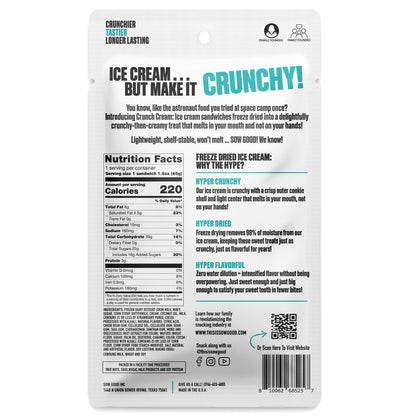 Sow Good Freeze Dried Ice Cream Candy - Jumbo Crunch Cream Neapolitan Sandwich