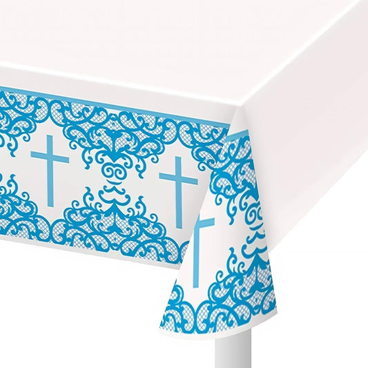 Cross Table Cover Blue