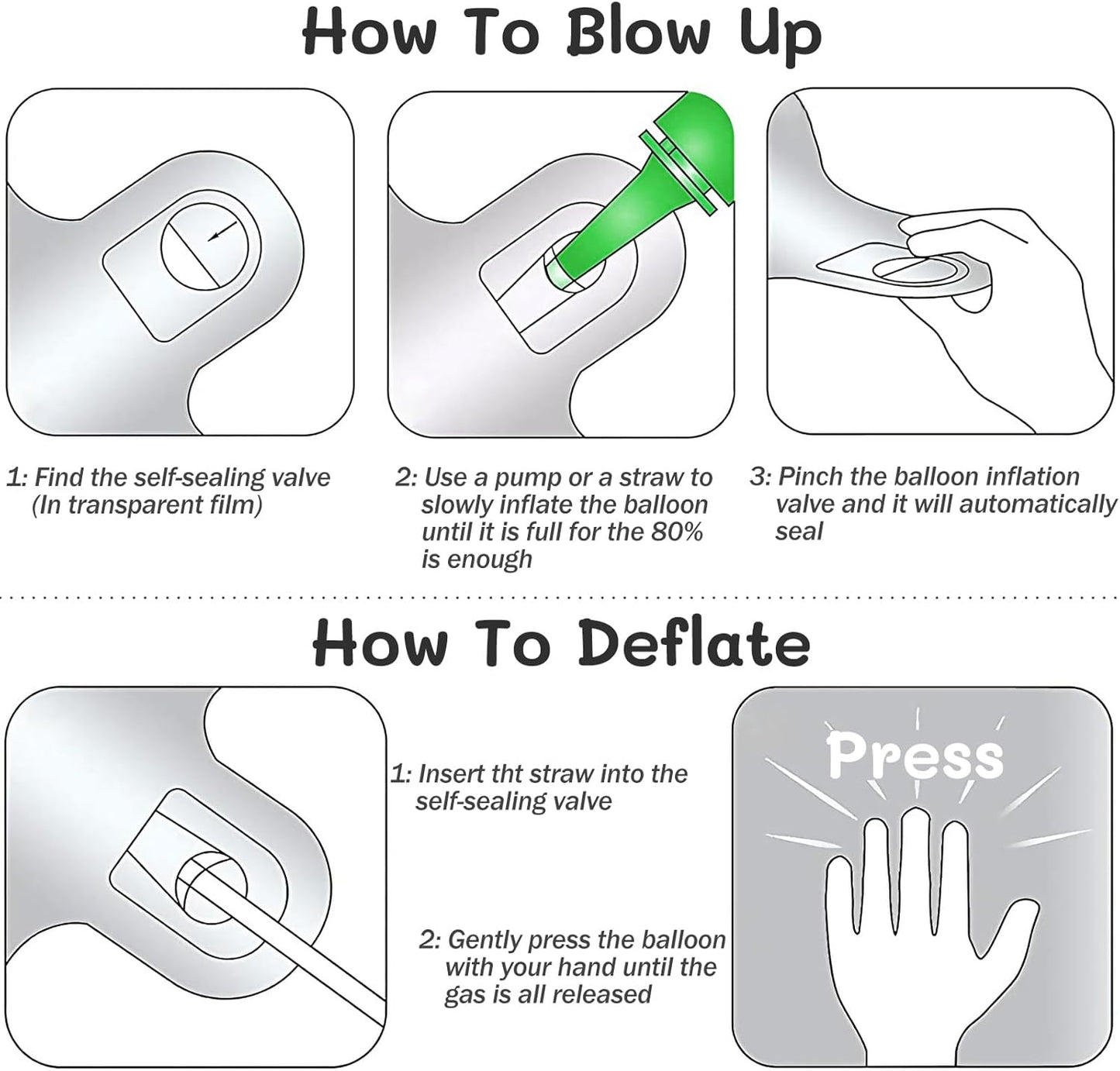 5in Silver Balloon Topper #5