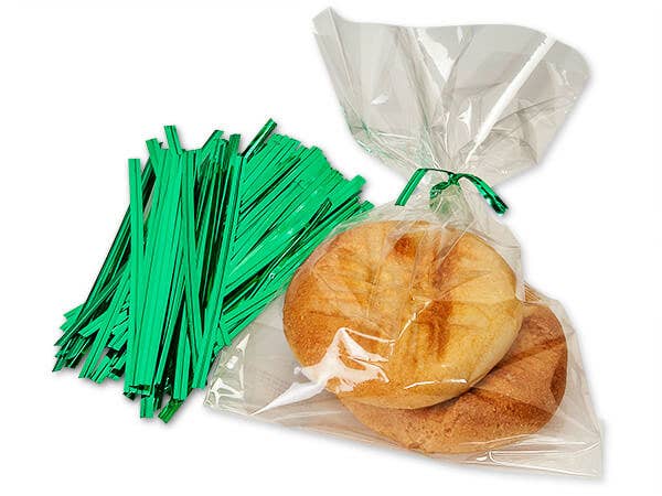 Clear Twist Ties 6" 100-count