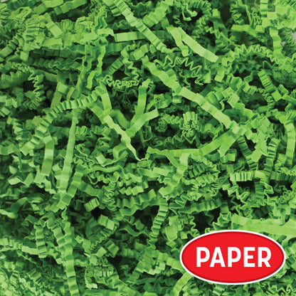 Lime Green Crinkle Paper Shreds 2 oz Bag