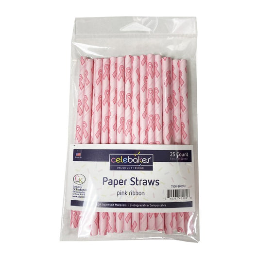 Pink Ribbon Cake Pop Sticks