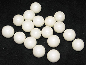 White Sugar Pearls 8mm – Edible Cake Dragees, 2 oz