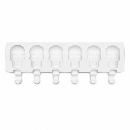 Skull Cakesicle Mold – Halloween Silicone Popsicle & Chocolate Mold
