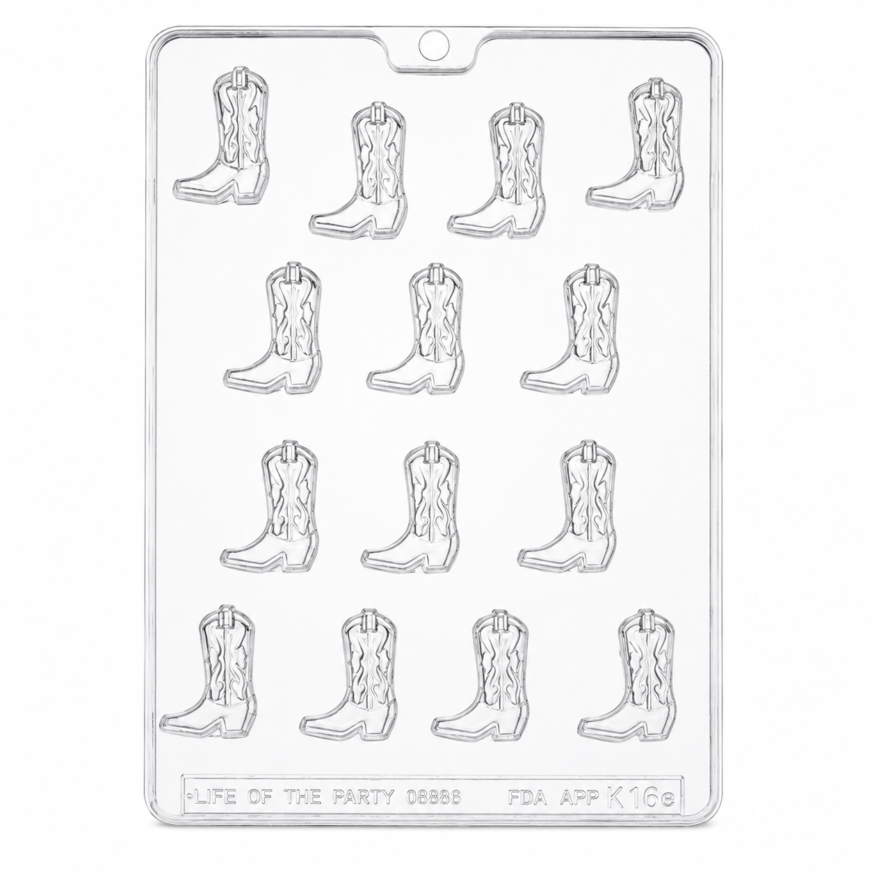 Cowboy Boot Chocolate Mold | Western Candy Mold for Rodeo & Country-Themed Treats