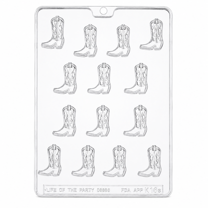 Cowboy Boot Chocolate Mold | Western Candy Mold for Rodeo & Country-Themed Treats