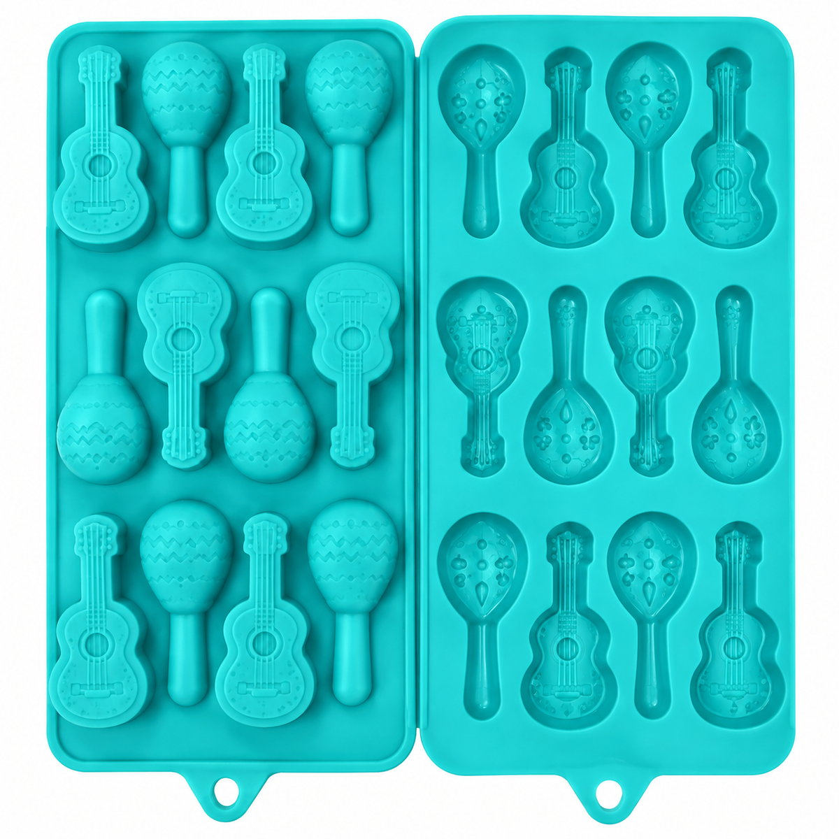 Day Of The Dead 12 Cavity Guitar Silicone Mold