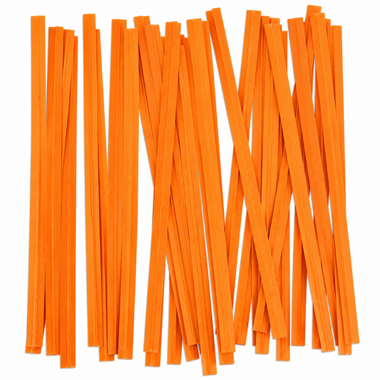 Orange Twist Ties 100 count