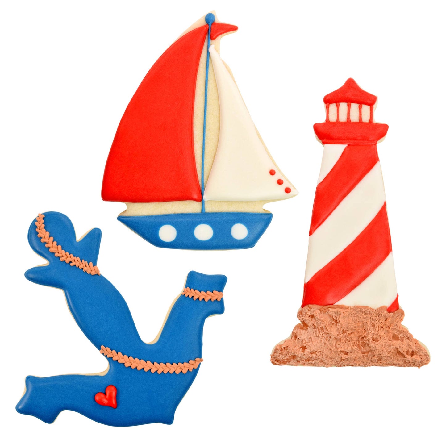 Coastal 3 PC Cookie Cutter Set