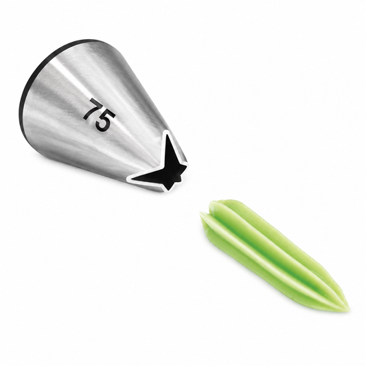 Leaves, Vines & Floral Accents Piping Tip Wilton #75 Stainless Steel Cake Decorating Tip