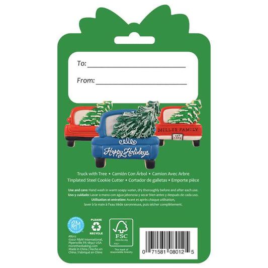 Truck With Tree Cookie Cutter 3.25 Inch