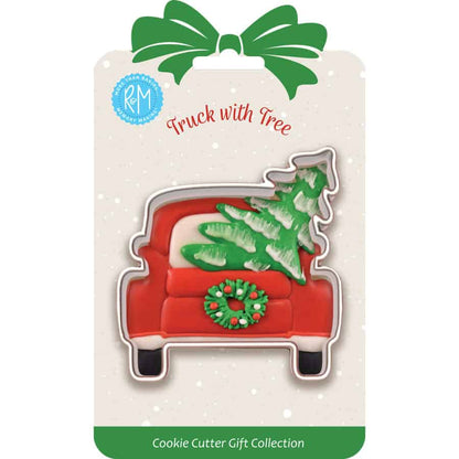 Truck With Tree Cookie Cutter 3.25 Inch