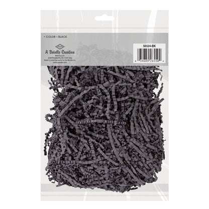 Black Crinkle Paper Shreds 2 oz Bag