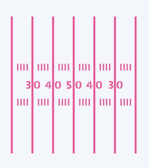Football Lines Cookie Stencil
