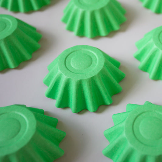 Bloom Fluted Baking Cups - Pastel Green Cupcake Liners